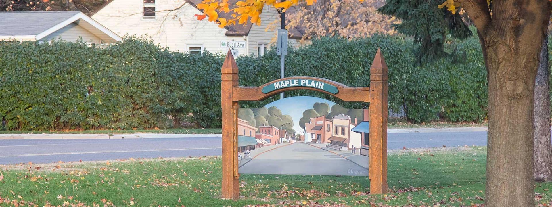 Maple Plain MN City Sign