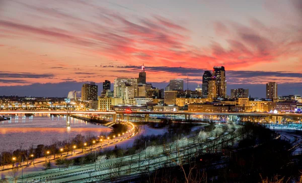 Skyline of St. Paul, MN